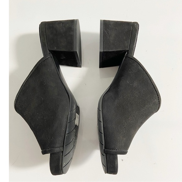 Eileen Fisher Fala Tumbled Leather Block Heel Mule size 7.5 - Picture 6 of 10